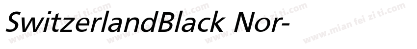 SwitzerlandBlack Nor字体转换